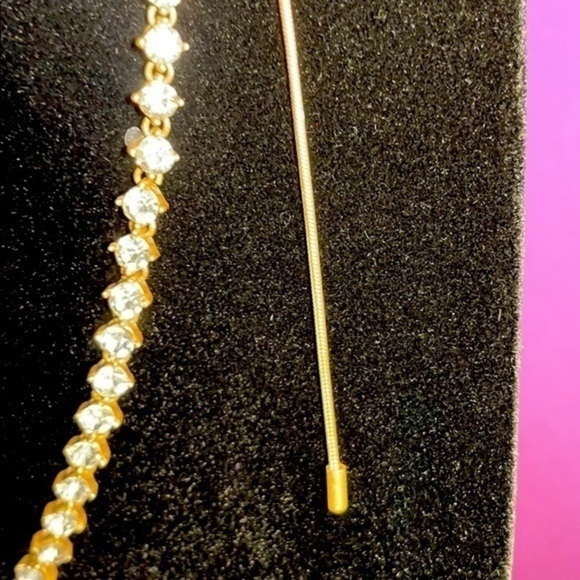 Loft necklace Gold color CZ Diamond fashion jewelry necklace Loft New - Picture 5 of 9